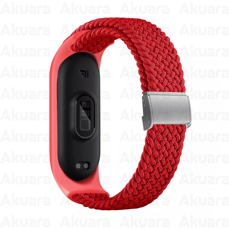 بند ساعت آکوآرا مدل Woven GK مناسب برای ساعت هوشمند شیائومی Mi Band 3/4/5/6/7 41mm