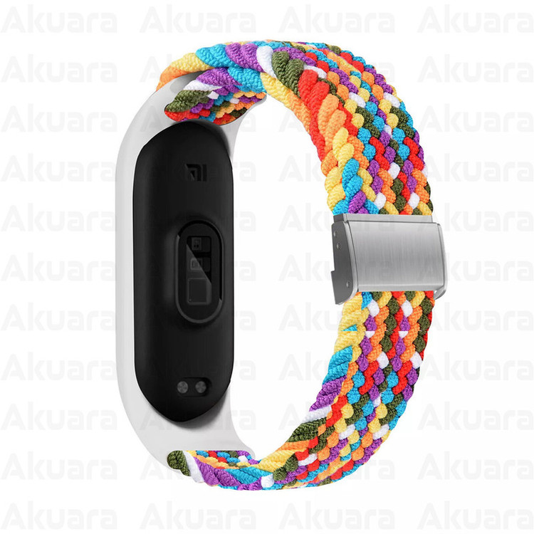 بند ساعت آکوآرا مدل Woven GK مناسب برای ساعت هوشمند شیائومی Mi Band 3/4/5/6/7 41mm