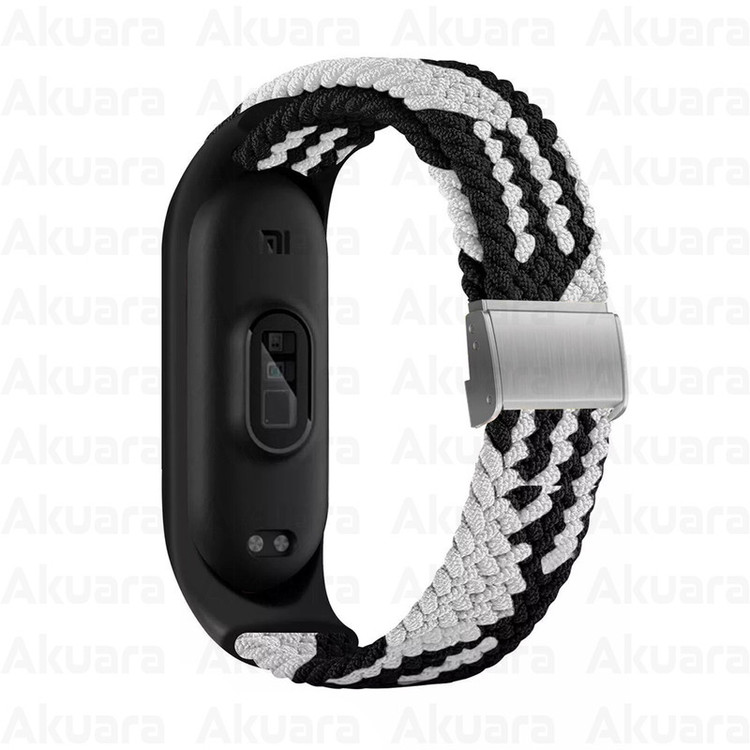 بند ساعت آکوآرا مدل Woven GK مناسب برای ساعت هوشمند شیائومی Mi Band 3/4/5/6/7 41mm