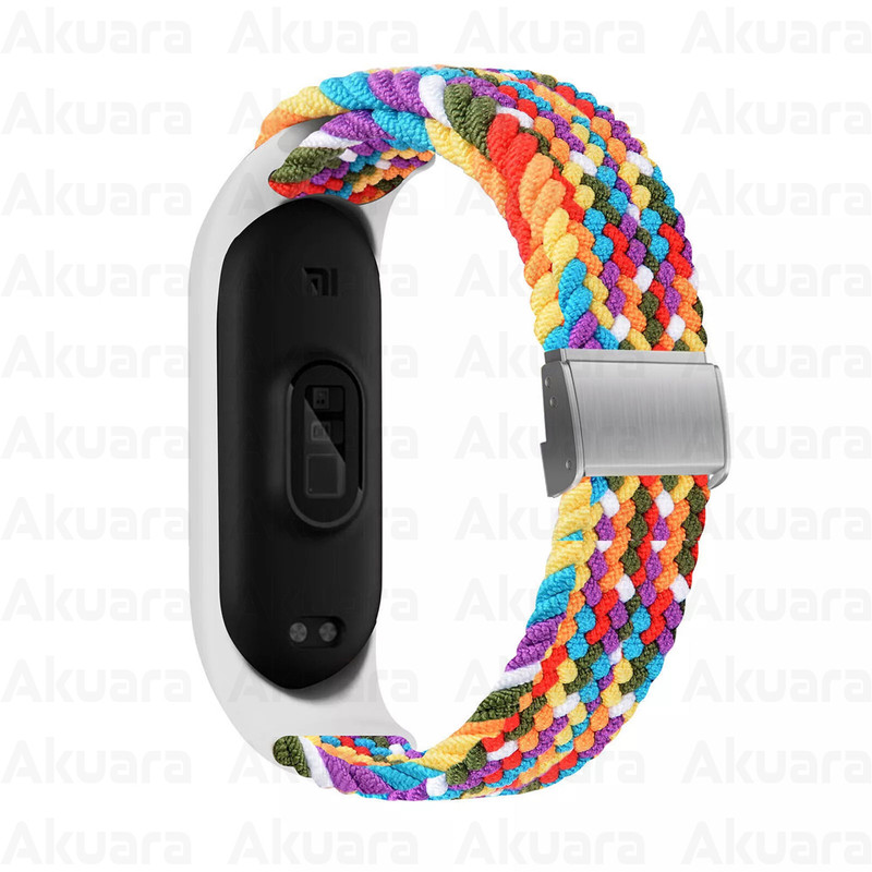 بند ساعت آکوآرا مدل Woven GK مناسب برای ساعت هوشمند شیائومی Mi Band 7 41mm