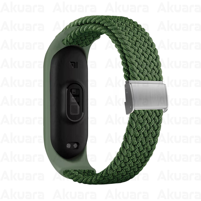 بند ساعت آکوآرا مدل Woven GK مناسب برای ساعت هوشمند شیائومی Mi Band 7 41mm
