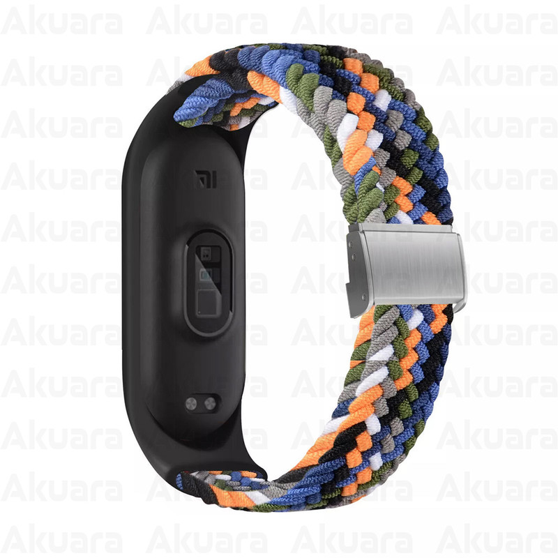 بند ساعت آکوآرا مدل Woven GK مناسب برای ساعت هوشمند شیائومی Mi Band 7 41mm
