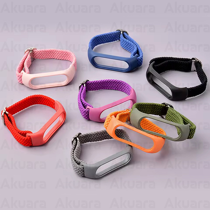 بند ساعت آکوآرا مدل Woven GK مناسب برای ساعت هوشمند شیائومی Mi Band 7 41mm