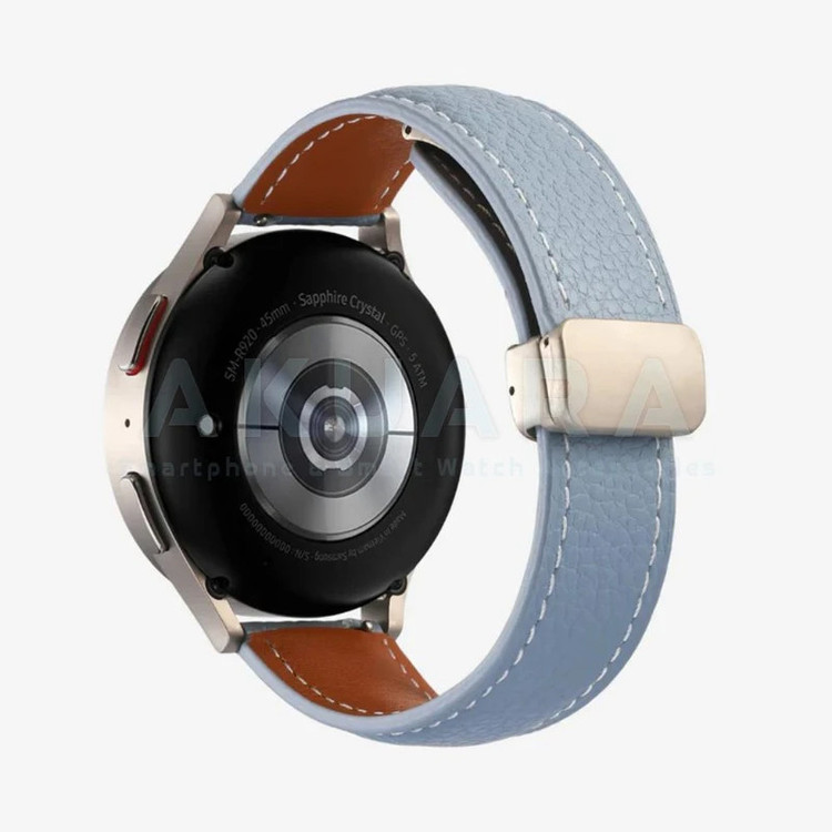 بند ساعت آکوآرا مدل Magnetic Leather مناسب برای ساعت هوشمند میبرو Lite / Color / C2 / Air سایز 20mm
