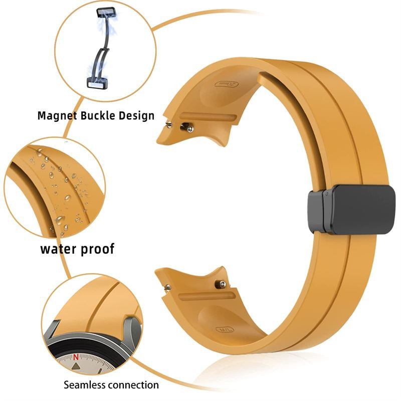 بند راینو مدل Magnetic D-Buckle مناسب برای ساعت هوشمند سامسونگ Galaxy Watch 4 / Watch 4 Classic / Watch 5 / Watch 5 Pro / Watch 6 / Watch 6 Classic