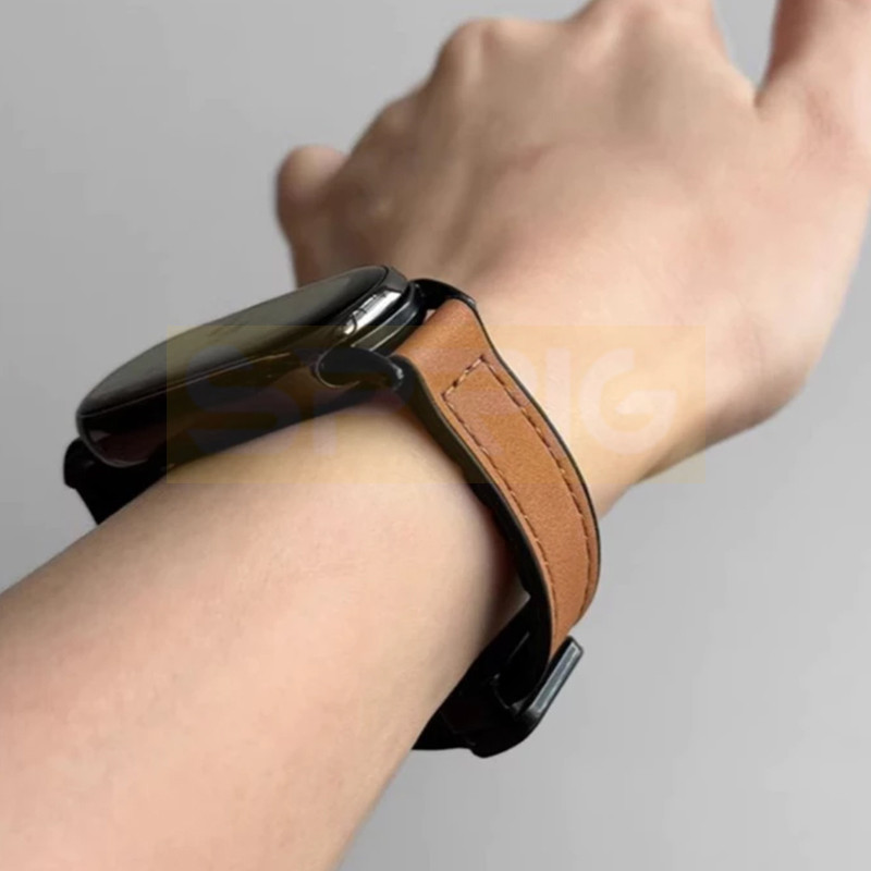 بند اسپریگ مدل Soft leather magnet مناسب برای ساعت هوشمند شیائومی Mi band 8/9/10 12mm