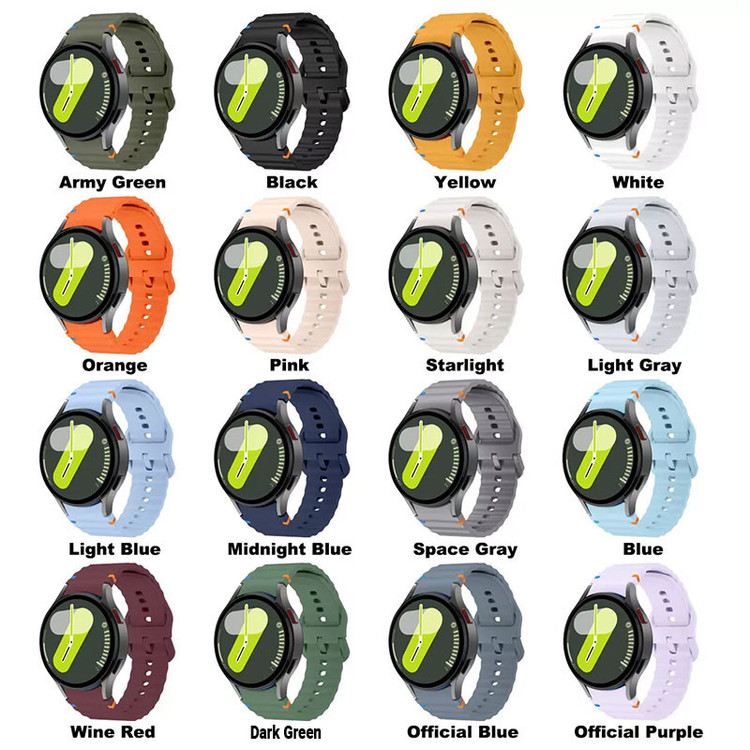 بند مسیر مدل Silicone ORG Sport مناسب برای ساعت هوشمند سامسونگ Galaxy Watch 4/5/6/7/FE سایز 40/43/44/46/47 میلی متری
