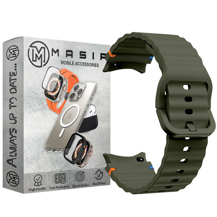 بند مسیر مدل Silicone ORG Sport مناسب برای ساعت هوشمند سامسونگ Galaxy Watch 4/5/6/7/FE سایز 40/43/44/46/47 میلی متری