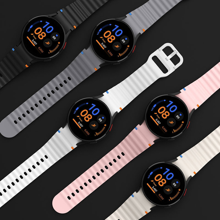 بند مسیر مدل Silicone ORG Sport مناسب برای ساعت هوشمند سامسونگ Galaxy Watch 4/5/6/7/FE سایز 40/43/44/46/47 میلی متری