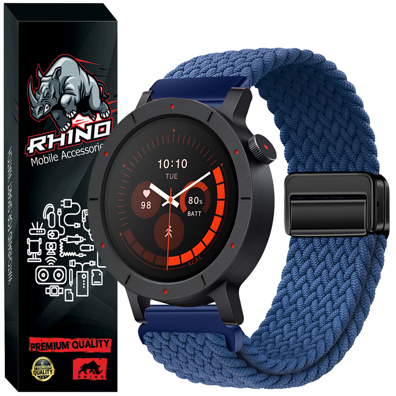 بند راینو مدل Braid Magnet مناسب برای ساعت هوشمند ناتینگ CMF Watch 3 Pro / CMF Watch Pro 3 22MM