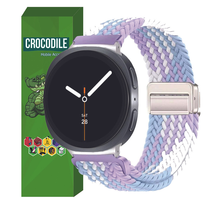 بند کروکودیل مدل W8-Braided Mag مناسب برای ساعت هوشمند سامسونگ Galaxy Watch 8 40mm / 44mm