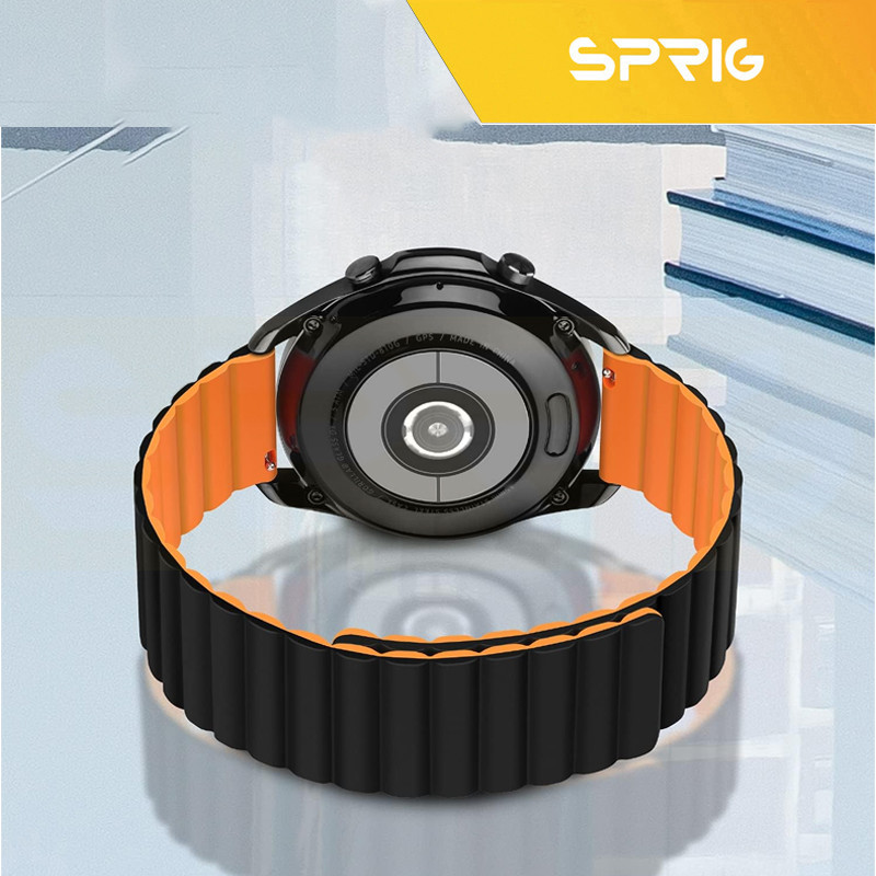 بند اسپریگ مدل Silicone MAG Link TW مناسب برای ساعت هوشمند گلوریمی GX SPORT / GX Race 22mm