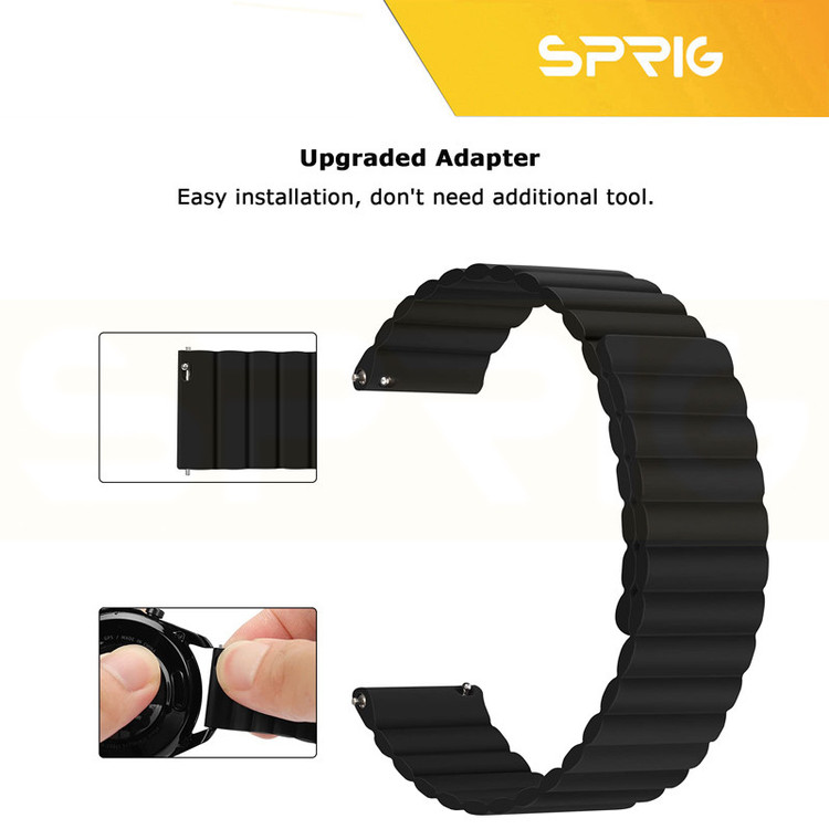 بند اسپریگ مدل Silicone MAG Link TW مناسب برای ساعت هوشمند گلوریمی GX SPORT / GX Race 22mm