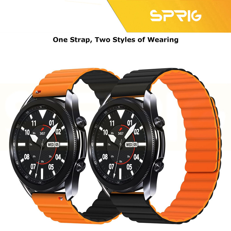 بند اسپریگ مدل Silicone MAG Link TW مناسب برای ساعت هوشمند گلوریمی GX SPORT / GX Race 22mm