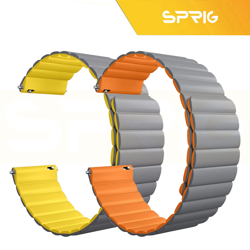 بند اسپریگ مدل Silicone MAG Link TW مناسب برای ساعت هوشمند گلوریمی GX SPORT / GX Race 22mm