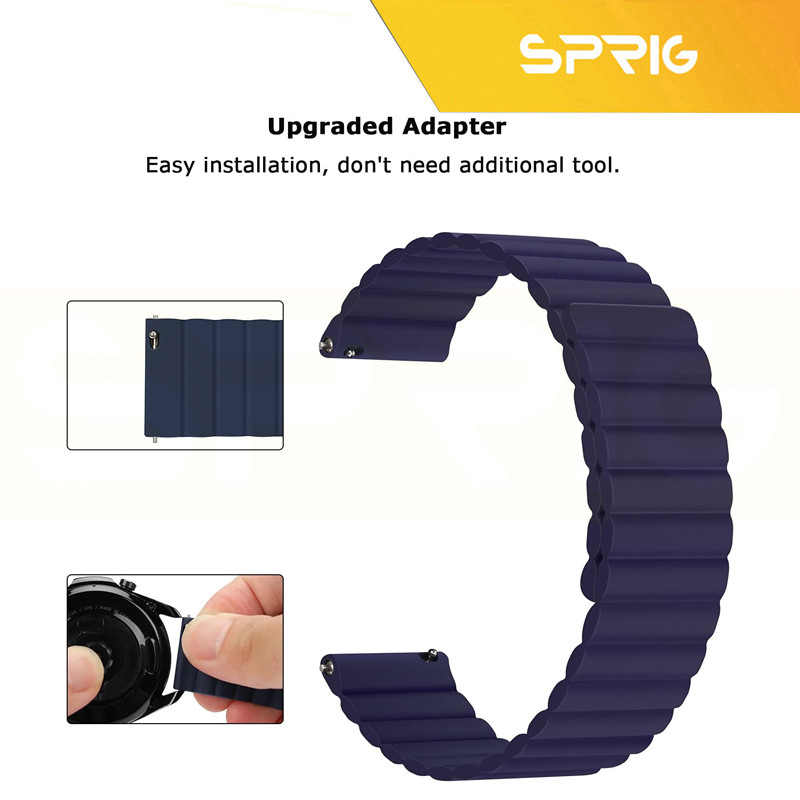 بند اسپریگ مدل Silicone MAG Link TW مناسب برای ساعت هوشمند گلوریمی GX SPORT / GX Race 22mm