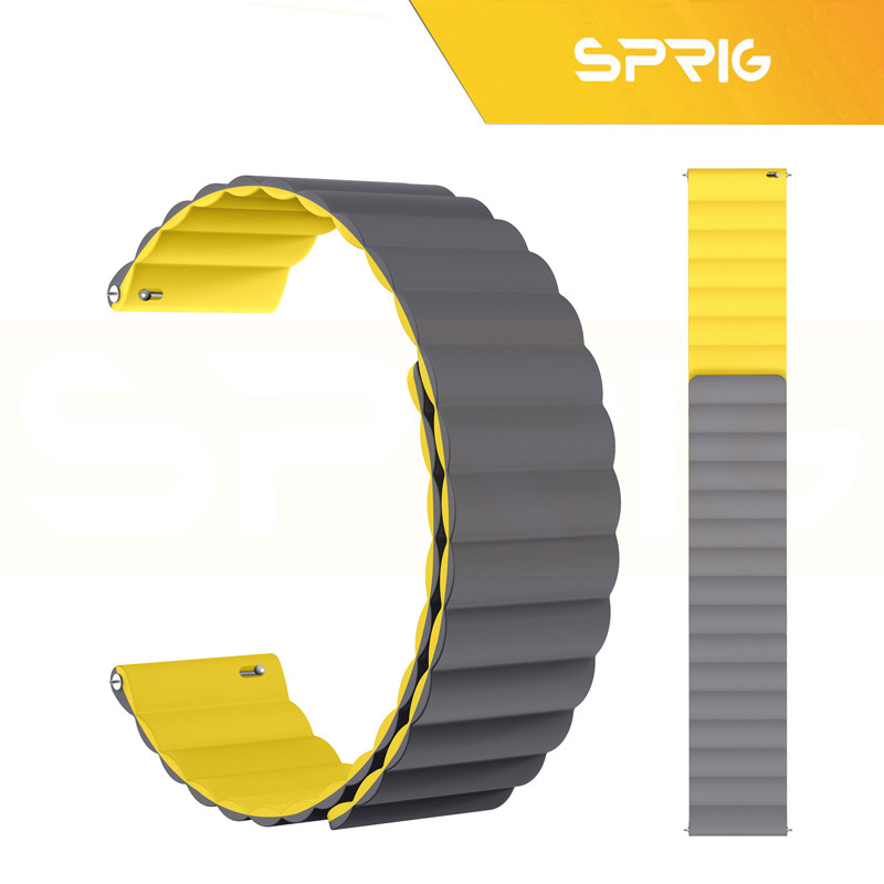 بند اسپریگ مدل Silicone MAG Link TW مناسب برای ساعت هوشمند گلوریمی GX SPORT / GX Race 22mm