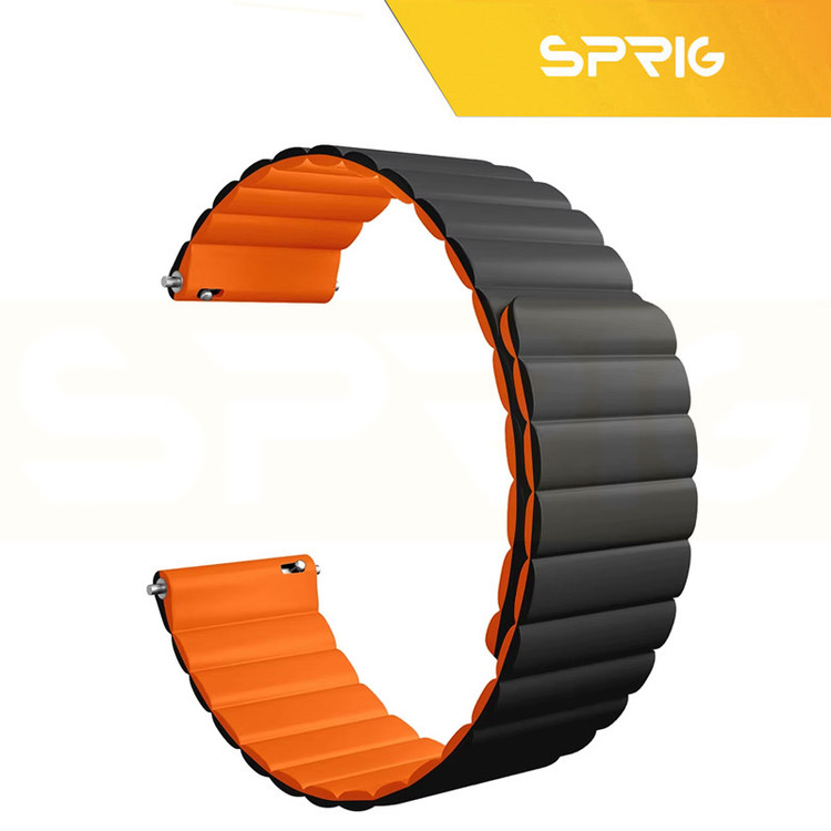 بند اسپریگ مدل Silicone MAG Link TW مناسب برای ساعت هوشمند گلوریمی GX SPORT / GX Race 22mm