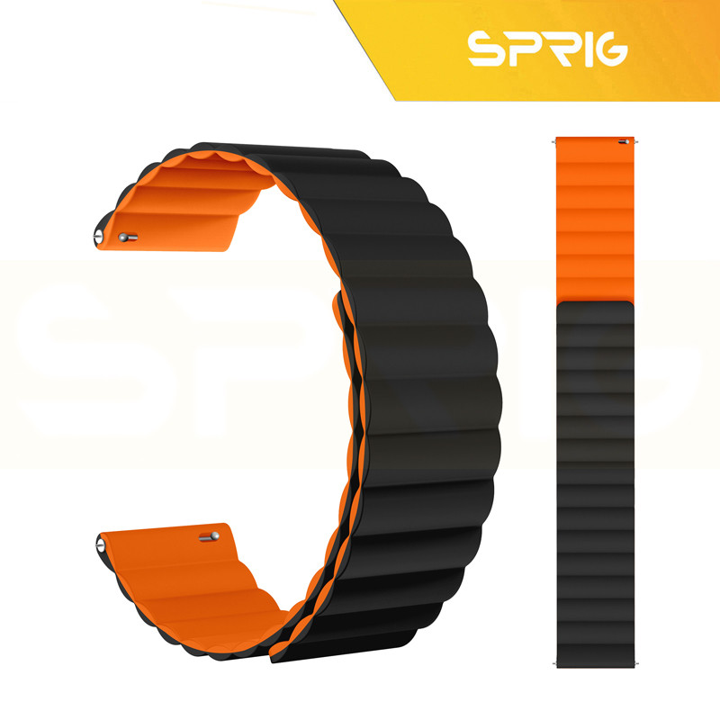 بند اسپریگ مدل Silicone MAG Link TW مناسب برای ساعت هوشمند گلوریمی GX SPORT / GX Race 22mm