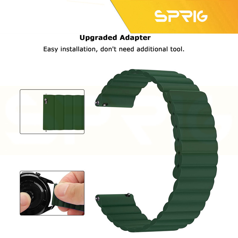 بند اسپریگ مدل Silicone MAG Link TW مناسب برای ساعت هوشمند گلوریمی GX SPORT / GX Race 22mm