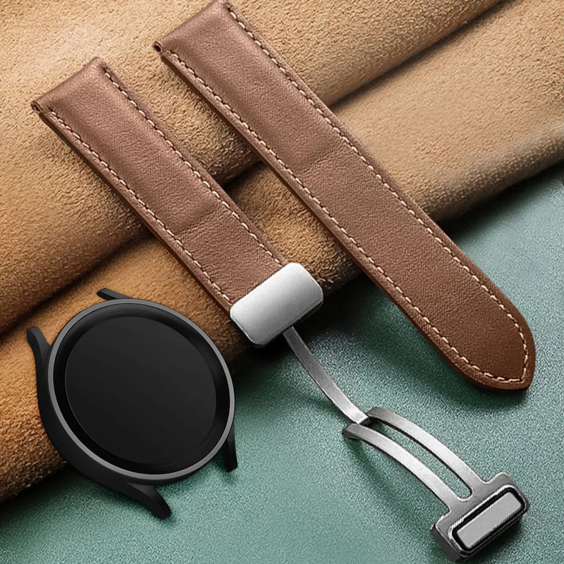 بند گلستیک مدل Mag Leather GL TW مناسب برای ساعت هوشمند گلوریمی سایز 22 میلی متری GX SPORT / GX Race