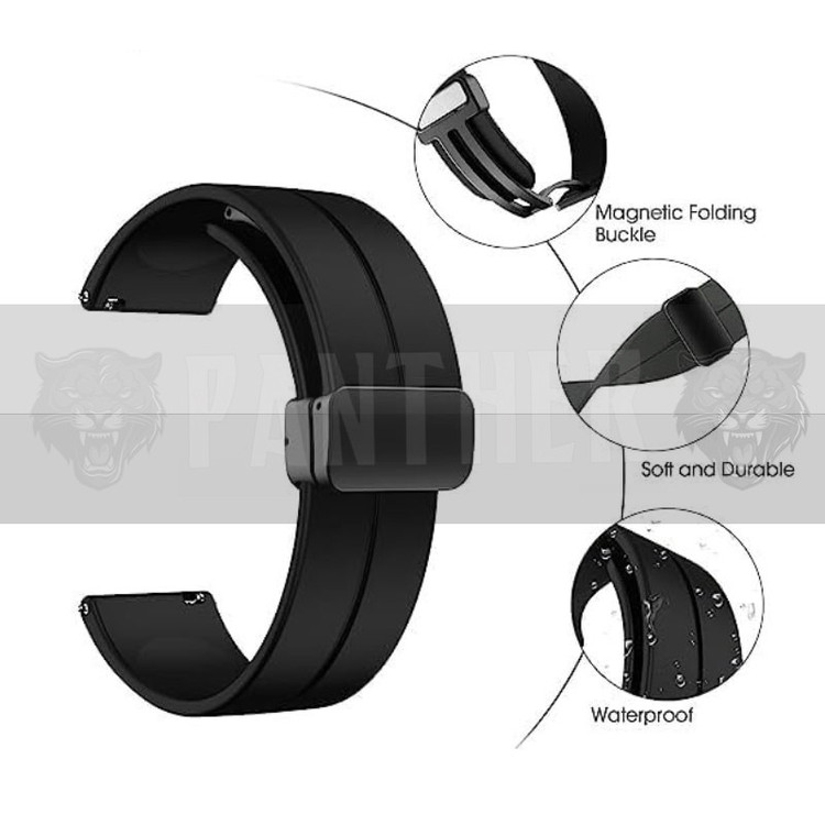 بند پنتر مدل Silicon Magnetic مناسب برای ساعت هوشمند سامسونگ Galaxy Watch Active 2 40mm