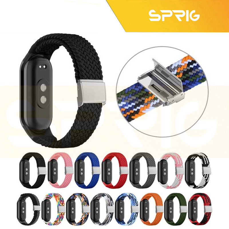بند اسپریگ مدل Braided SGK مناسب برای ساعت هوشمند شیائومی Mi band 10