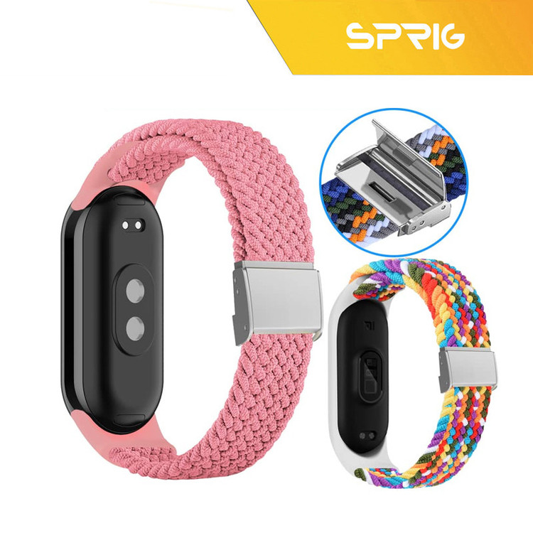 بند اسپریگ مدل Braided SGK مناسب برای ساعت هوشمند شیائومی Mi band 10