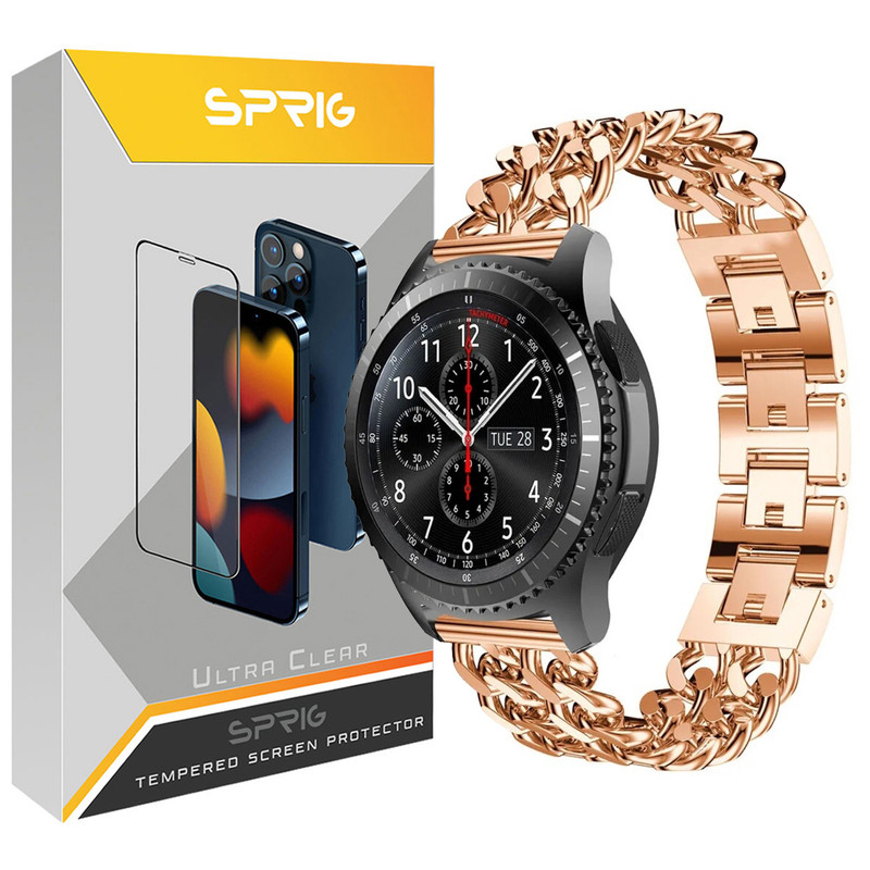 بند اسپریگ مدل CTR-2 مناسب برای ساعت هوشمند سامسونگ Galaxy Watch 4/5/6 سایز 40/43/44/46/47 میلی متری