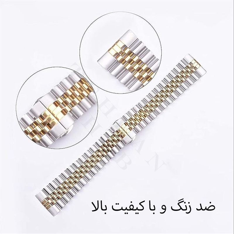 بند ساعت تهران قاب مدل TROLD مناسب برای ساعت هوشمند کیو سی وای Active GX 22mm