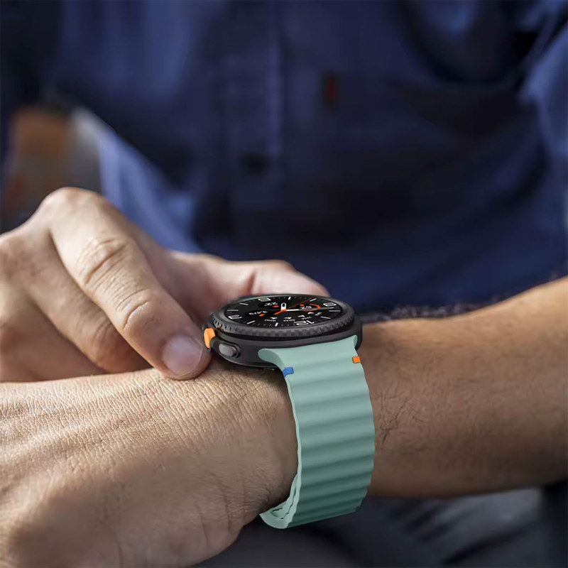 بند مسیر مدل ORGNEW Silicone مناسب برای ساعت هوشمند سامسونگ Galaxy Watch 8 Classic 46mm