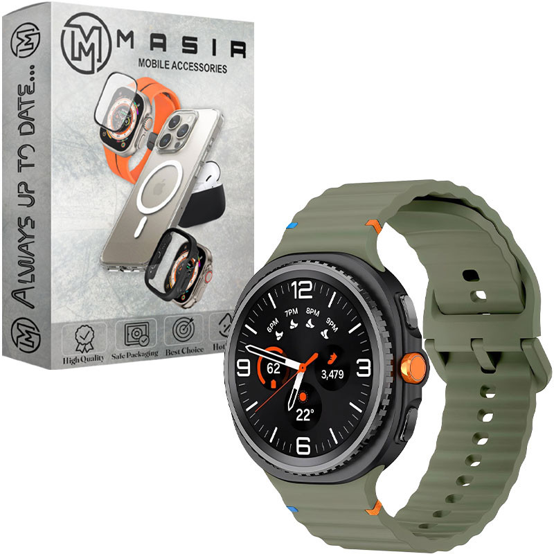 بند مسیر مدل ORGNEW Silicone مناسب برای ساعت هوشمند سامسونگ Galaxy Watch 8 Classic 46mm