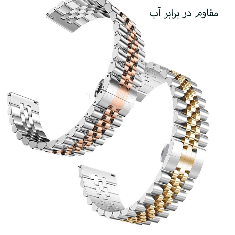 بند ساعت تهران قاب مدل TROLD مناسب برای ساعت هوشمند کیو سی وای Active GT 22mm