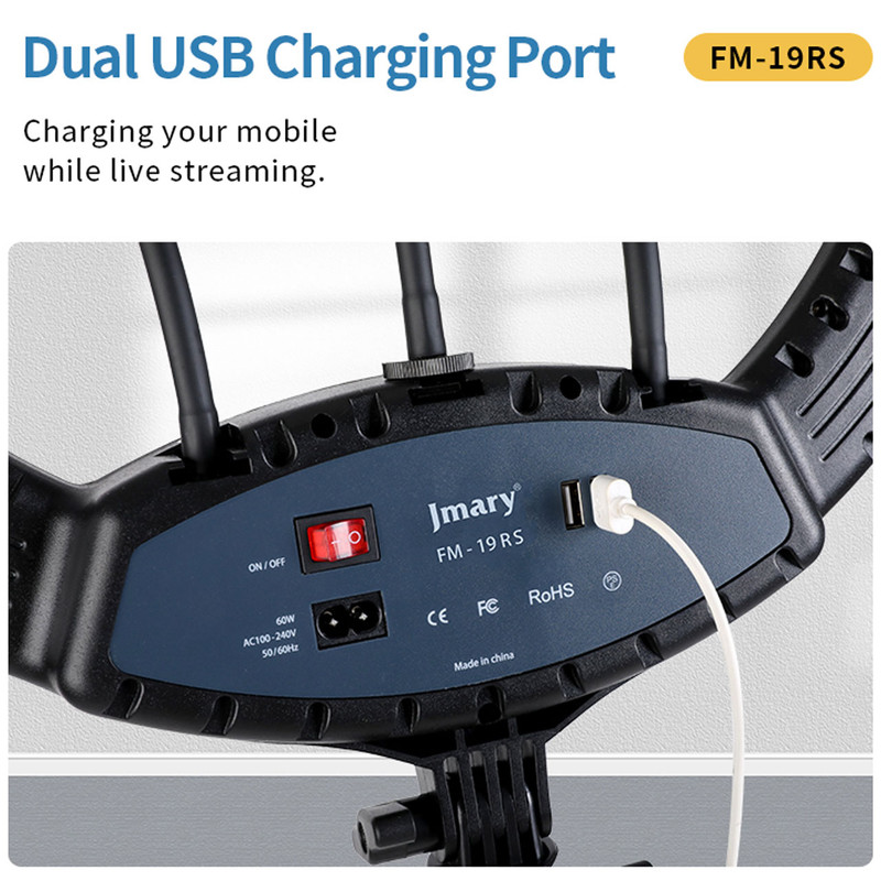رینگ لایت جی ماری مدل FM-19RS
