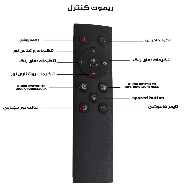 نور ثابت ال ای دی مدل M777