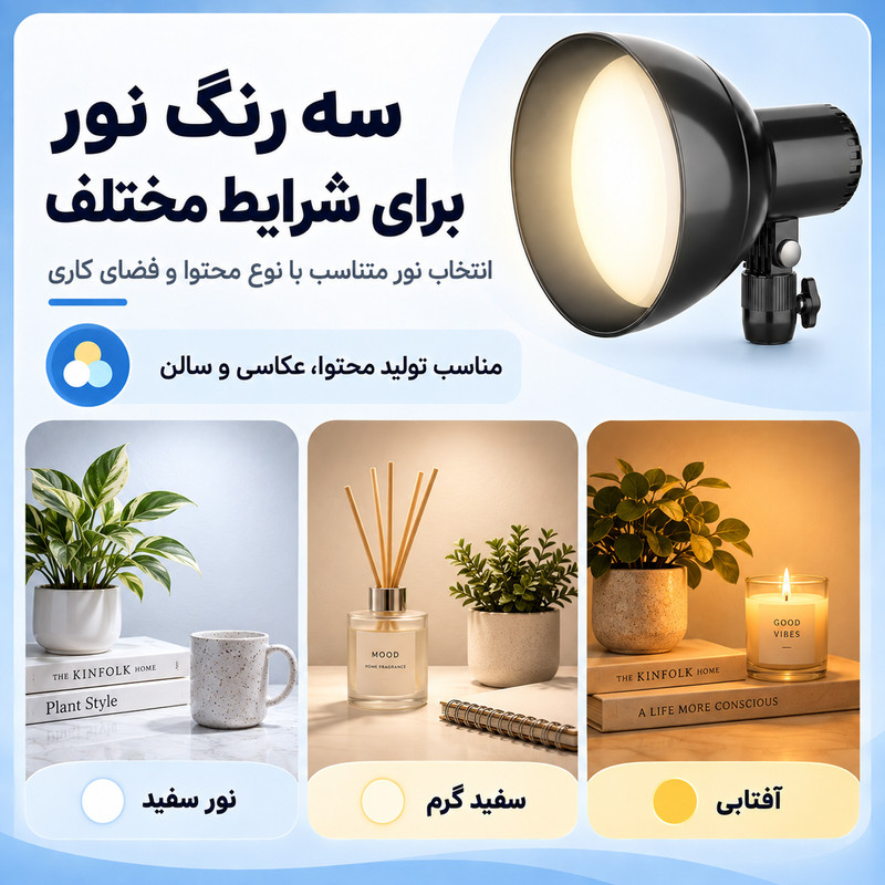 نور ثابت ال ای دی لومیز مدل JY-498W