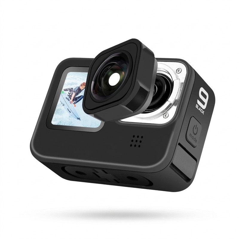 لنز واید پولوز مدل PU553B مناسب برای دوربین GoPro Hero 9 / 10 / 11 / 12 / 13 Black