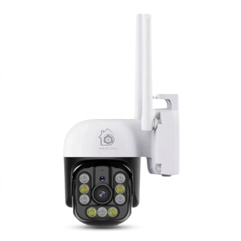 دوربین مداربسته تحت شبکه مدل 5mp sky، با اتصال بی‌سیم Wi-Fi و باسیم LAN، دید در شب مادون قرمز و تمام‌رنگی، چرخش 360 درجه و پشتیبانی از کارت حافظه تا 256 گیگابایت