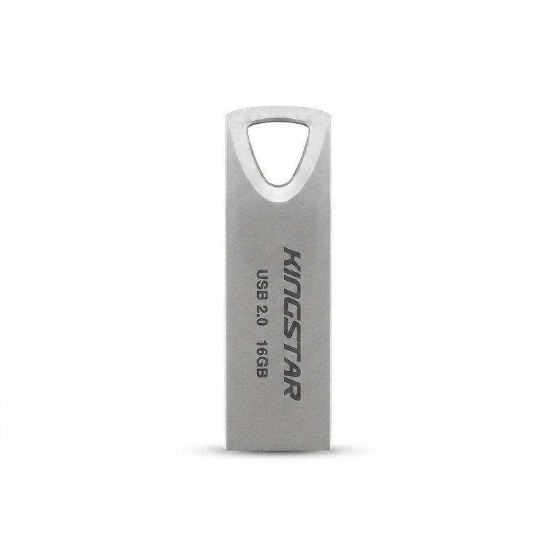 فلش مموری کینگ استار مدل KS222 ظرفیت 16 گیگابایت با رابط USB 2.0، بدنه فلزی مقاوم در برابر آب، شوک، لرزش و گرد و غبار