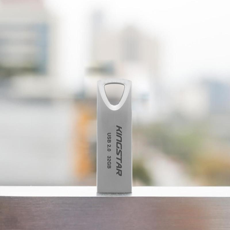 فلش مموری کینگ استار مدل KS222 ظرفیت 16 گیگابایت با رابط USB 2.0، بدنه فلزی مقاوم در برابر آب، شوک، لرزش و گرد و غبار