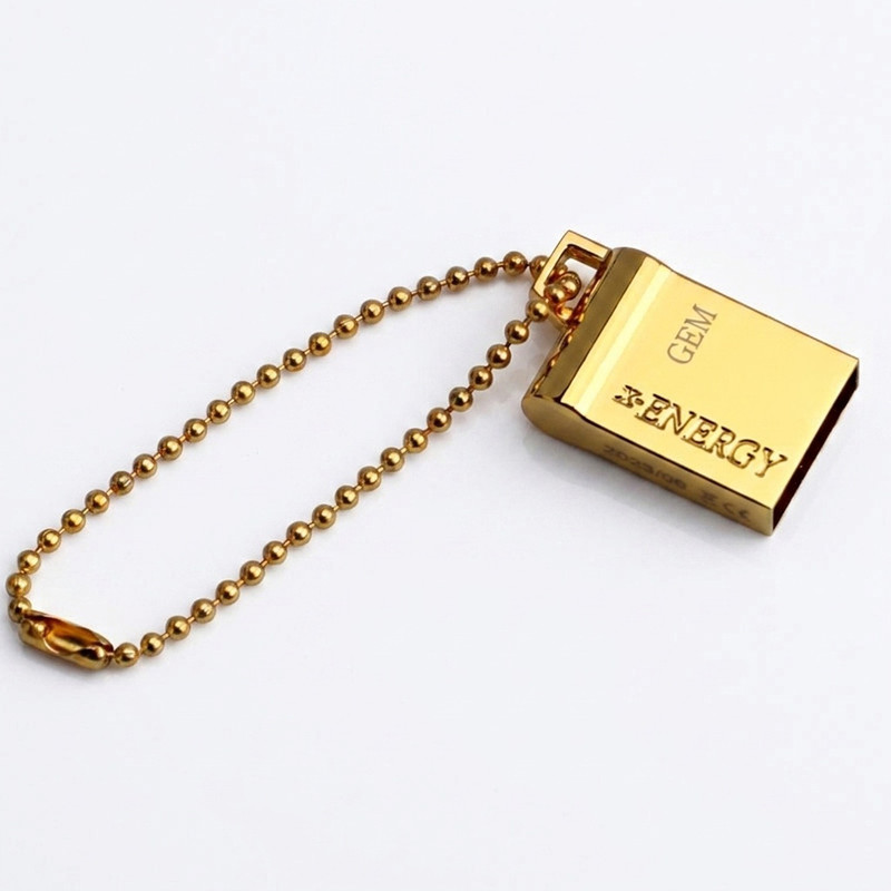 فلش مموری 32 گیگابایت ایکس انرژی مدل GOLDEN GEM-B سازگار با ویندوز، مک و لینوکس