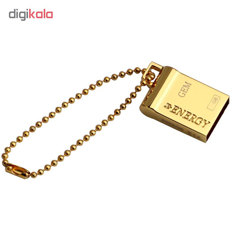 فلش مموری 32 گیگابایت ایکس انرژی مدل GOLDEN GEM-B سازگار با ویندوز، مک و لینوکس