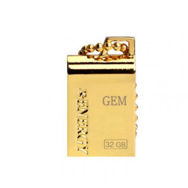 فلش مموری 32 گیگابایت ایکس انرژی مدل GOLDEN GEM-B سازگار با ویندوز، مک و لینوکس