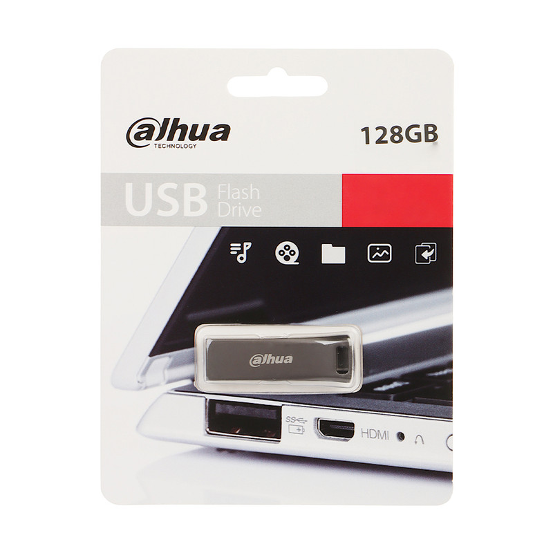 فلش مموری 128 گیگابایت داهوا مدل U156 با رابط USB 3.2 Gen 1، بدنه آلومینیومی و سرعت خواندن 50 مگابایت بر ثانیه