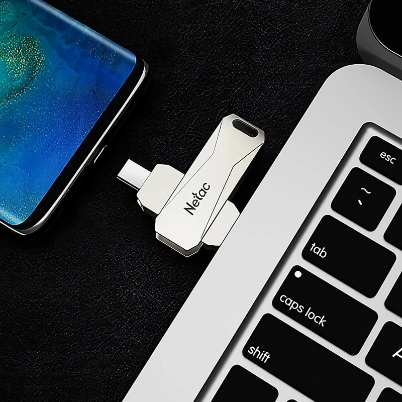 فلش مموری نتاک مدل U782C کد OTG ظرفیت 64 گیگابایت