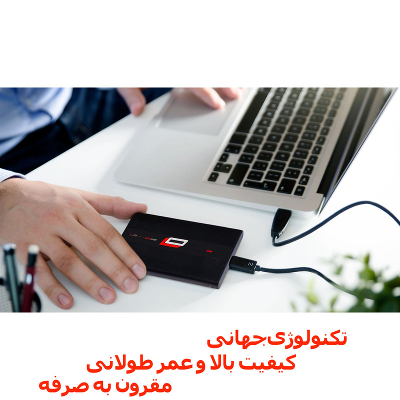 هارد دیسک اکسترنال اِلاُ مدل happy MAHI Fast ظرفیت یک ترابایت