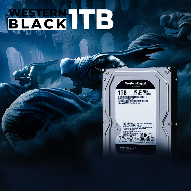 هارد دیسک اینترنال وسترن دیجیتال مدل Black WD1003FZEX ظرفیت 1 ترابایت