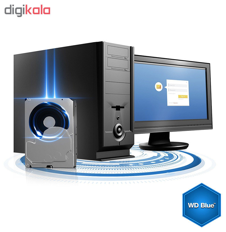 هارد دیسک اینترنال وسترن دیجیتال مدل WD BLUE WD5000AAKX ظرفیت 500 گیگابایت