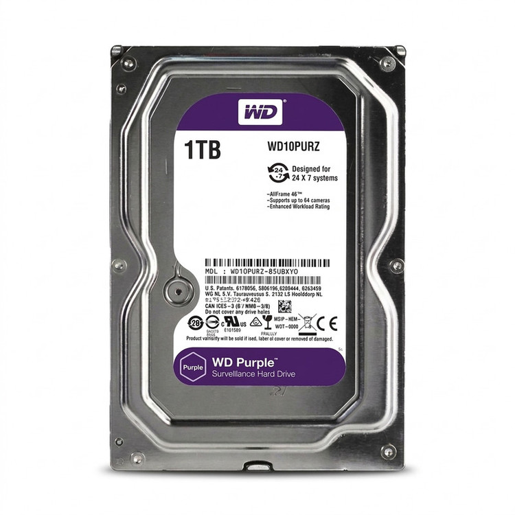 هارد دیسک اینترنال وسترن دیجیتال با رابط SATA مدل WD10PURZ ظرفیت 1 ترابایت