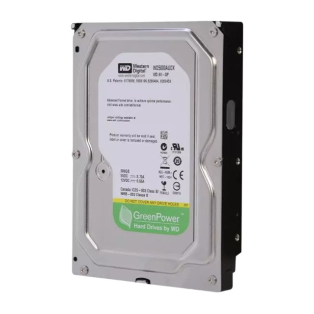 هارددیسک اینترنال وسترن دیجیتال مدل Green Power ظرفیت 500 گیگابایت